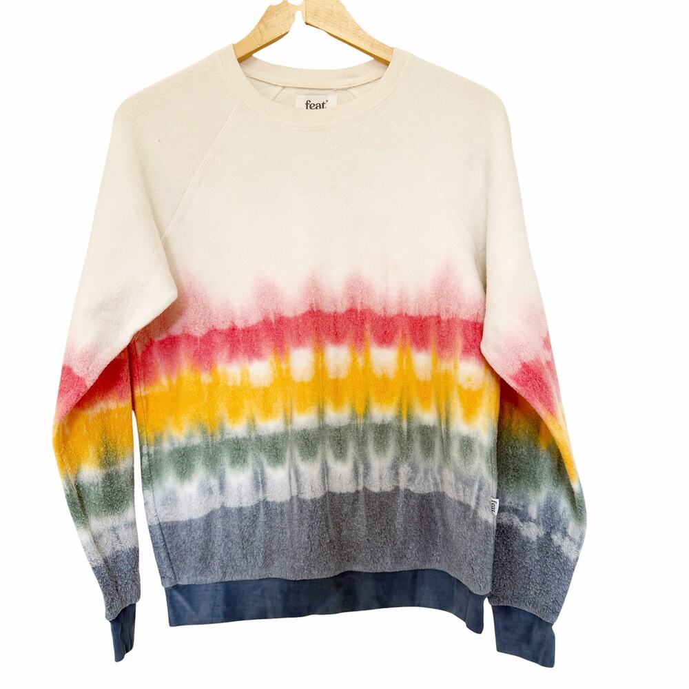 Feat Blanket Blend Crewneck Sunset Lover Tie Dye Sz S